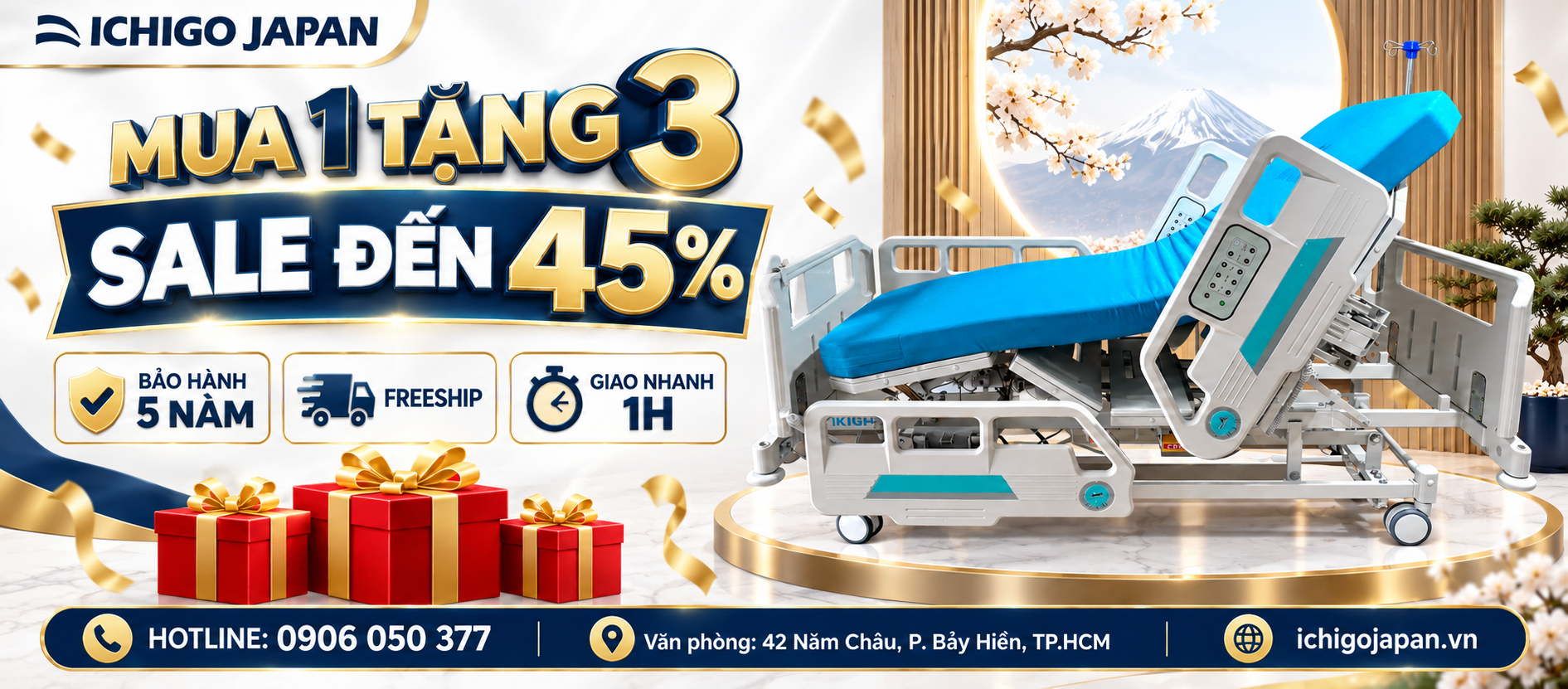 Giường y tế ICHIGO- Giường Bệnh ICHIGO
